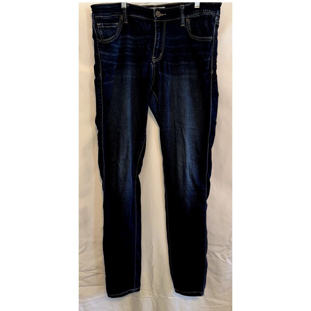 BKE Buckle Jeans Womens 31x31 Blue Victoria Mid-Rise Skinny Ankle Whiskered Jean